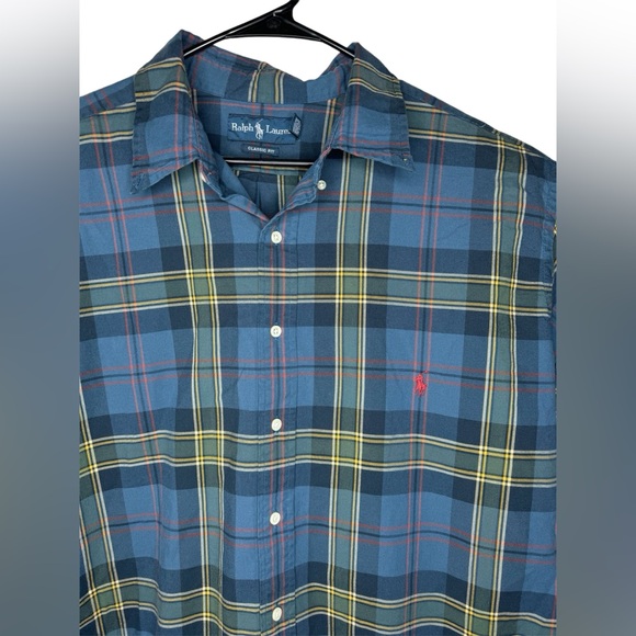 Polo Ralph Lauren Pony Logo Long Sleeve Classic Fit Button Down Shirt Mens 2XLT - Picture 2 of 6